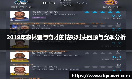 2019年森林狼与奇才的精彩对决回顾与赛季分析